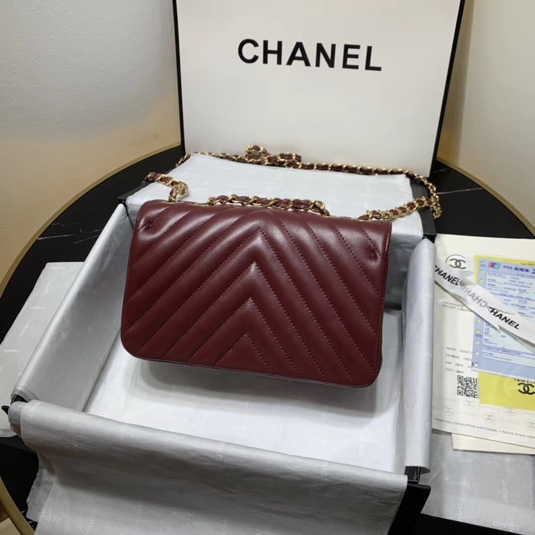 Ch**el 2019 New Lambskin mini bag