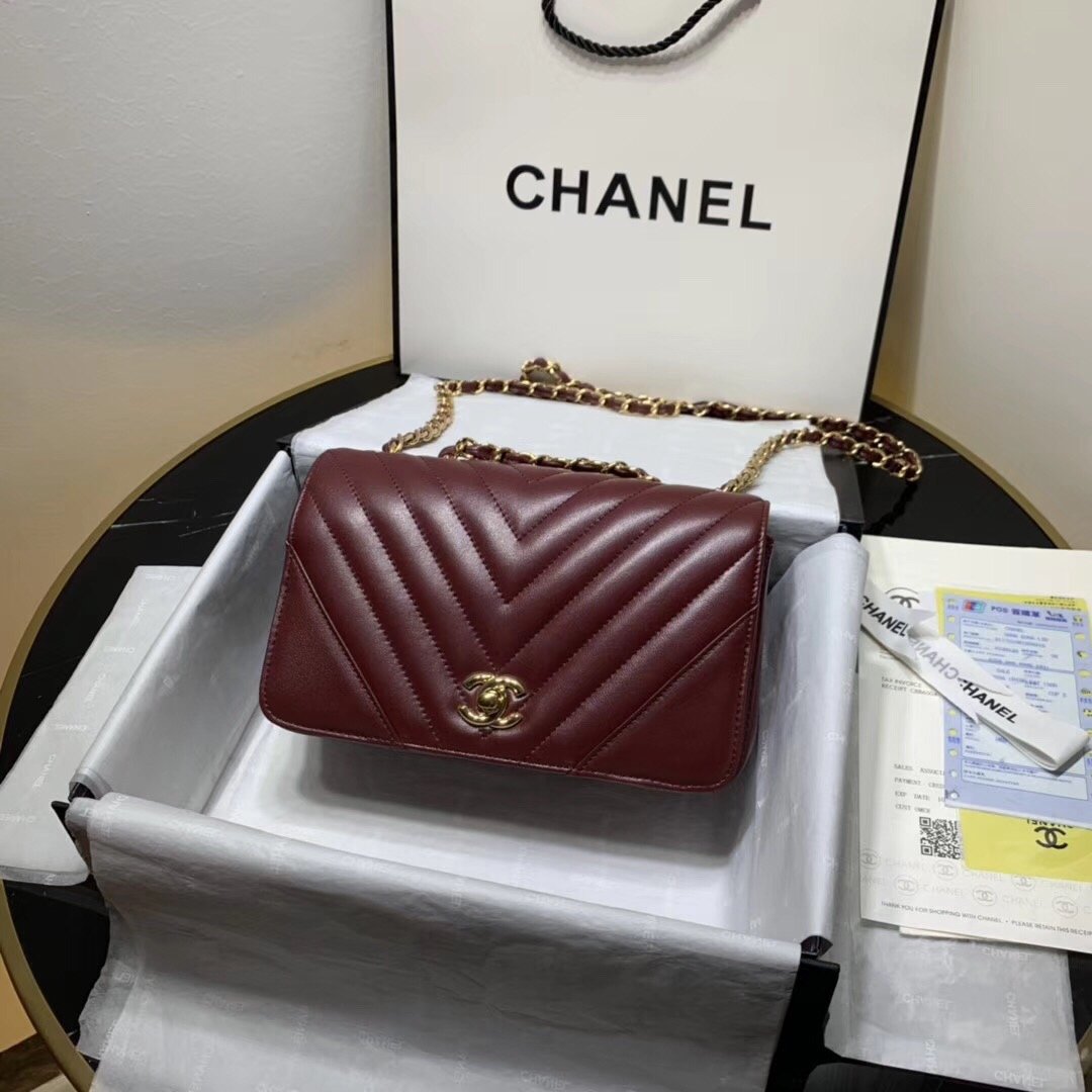 Ch**el 2019 New Lambskin mini bag