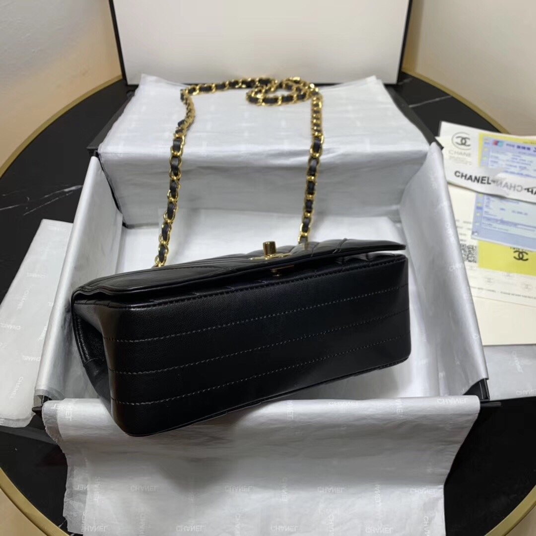 Ch**el 2019 New Lambskin mini bag Black