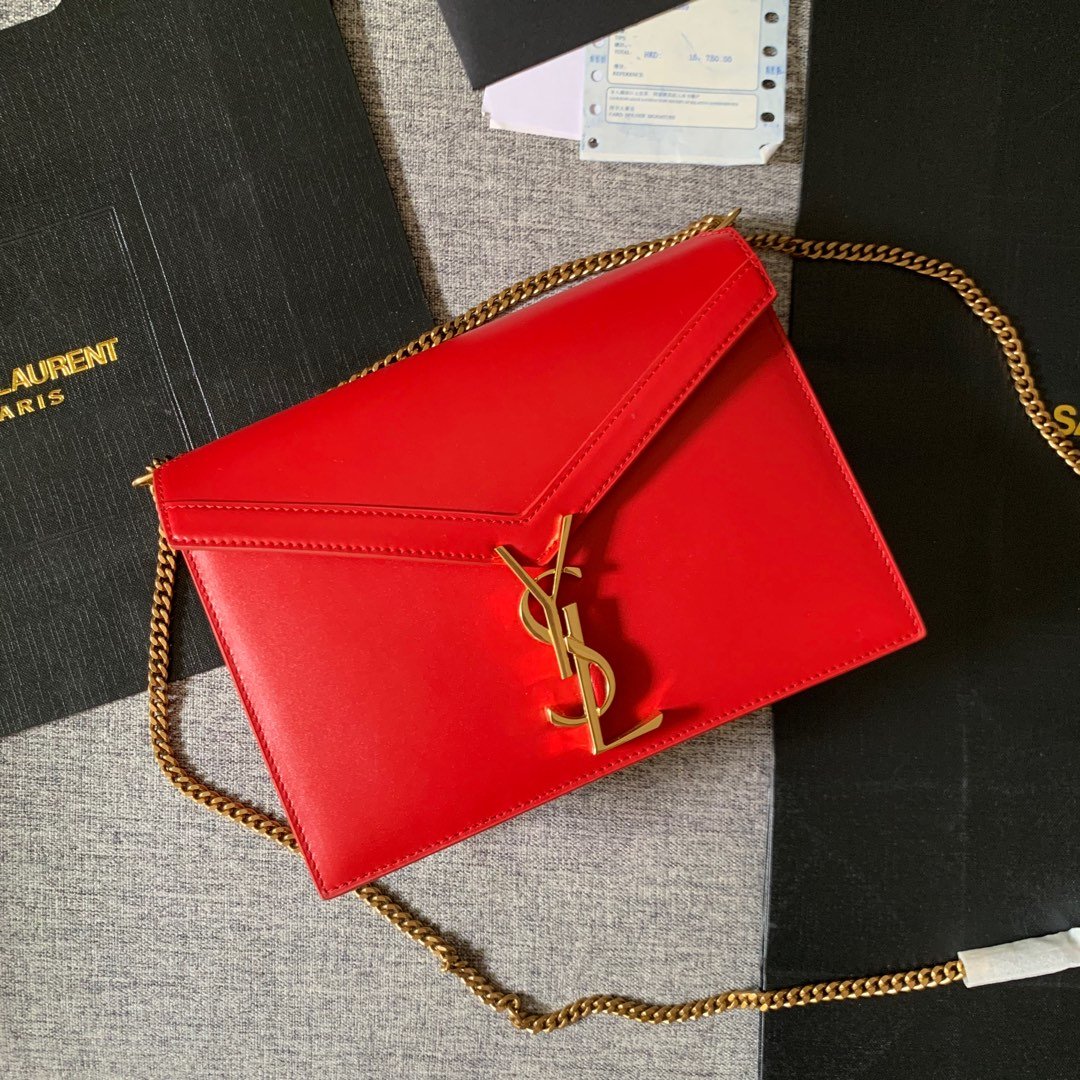 Y51 Calfskin chain bag Red