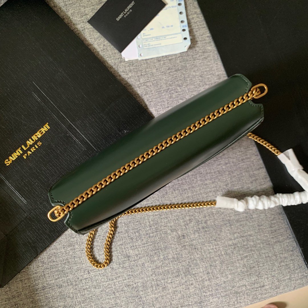 Y51 Calfskin chain bag Green