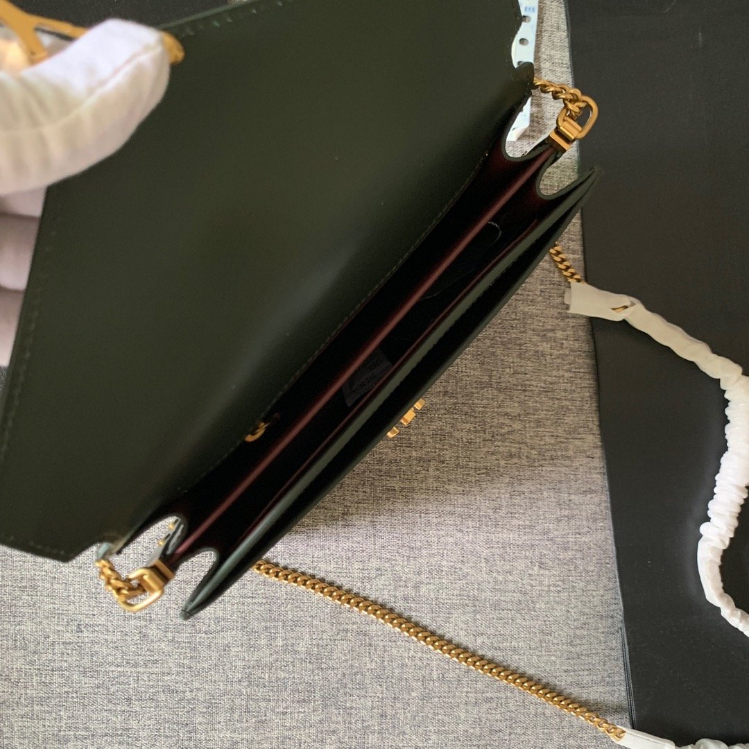 Y51 Calfskin chain bag Green