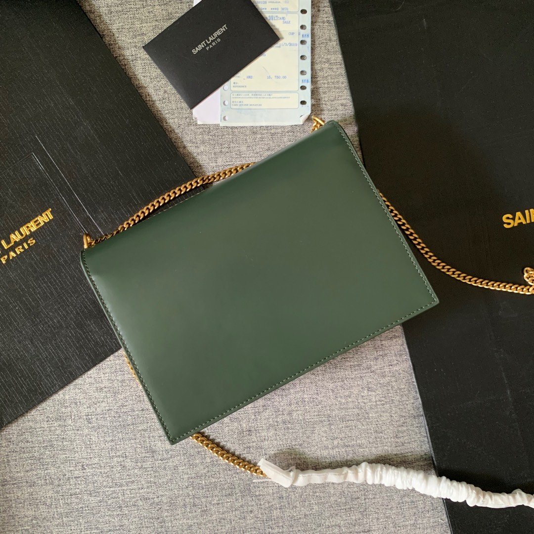 Y51 Calfskin chain bag Green