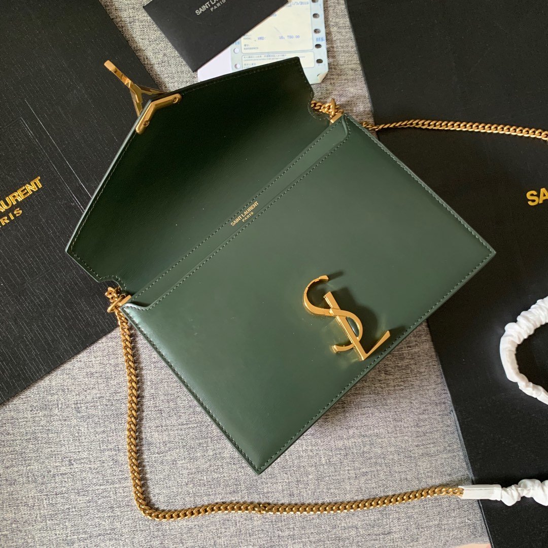 Y51 Calfskin chain bag Green