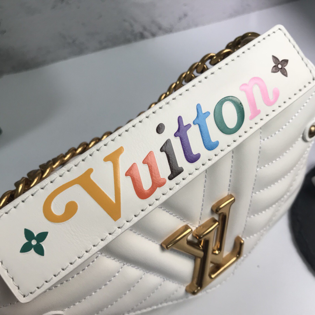 LV New Wave Calfskin Medium handbag white