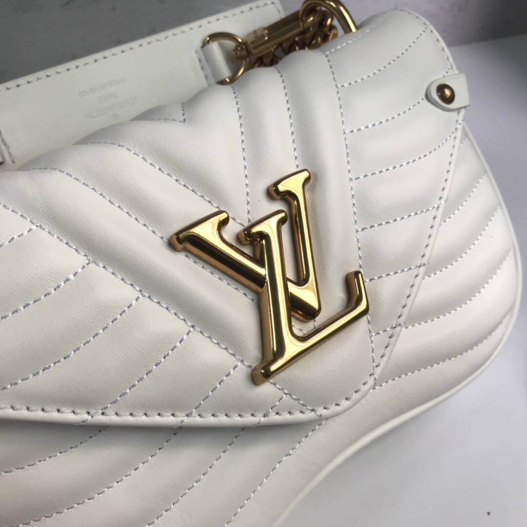 LV New Wave Calfskin Medium handbag white
