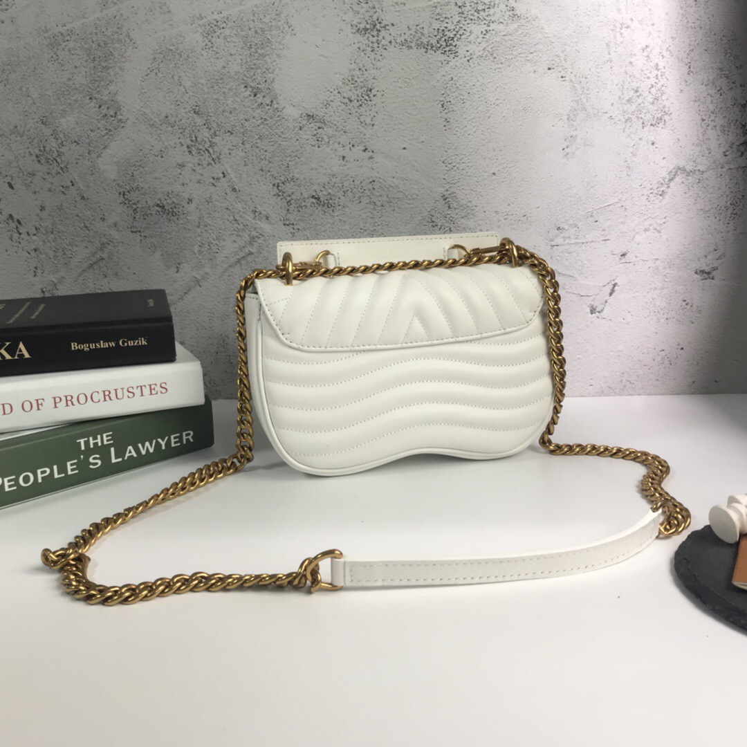LV New Wave Calfskin Medium handbag white