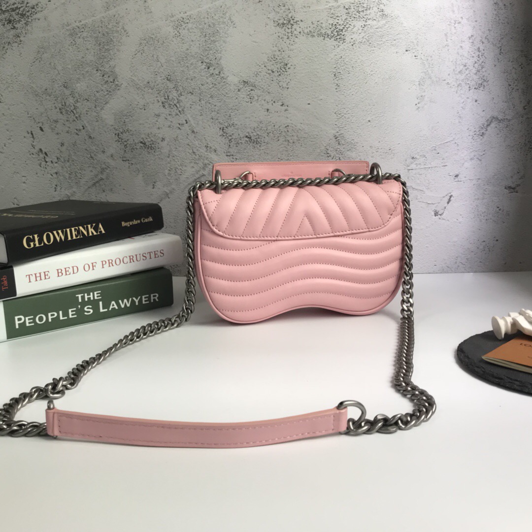 LV New Wave Calfskin Medium handbag Pink