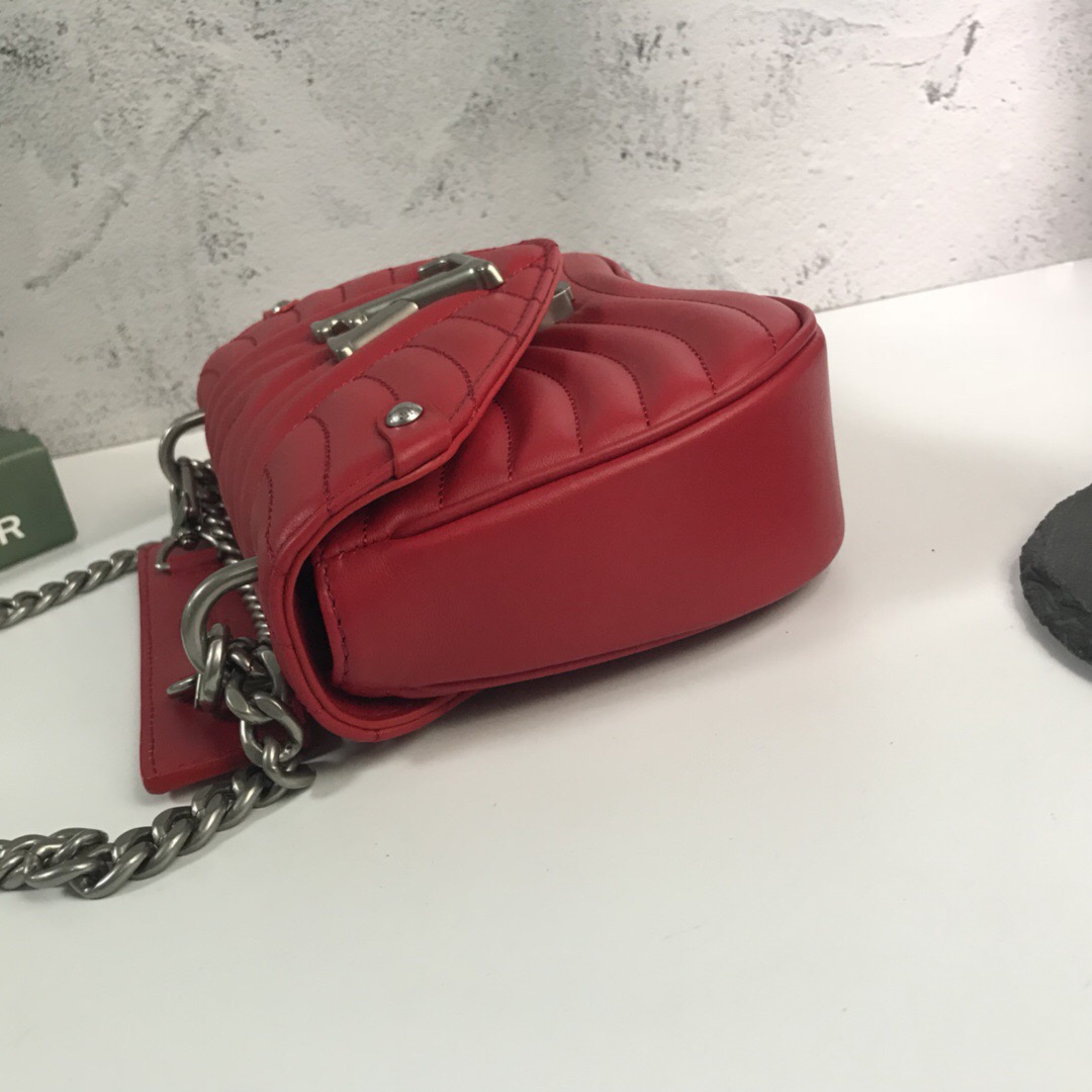 LV New Wave Calfskin Medium handbag Red