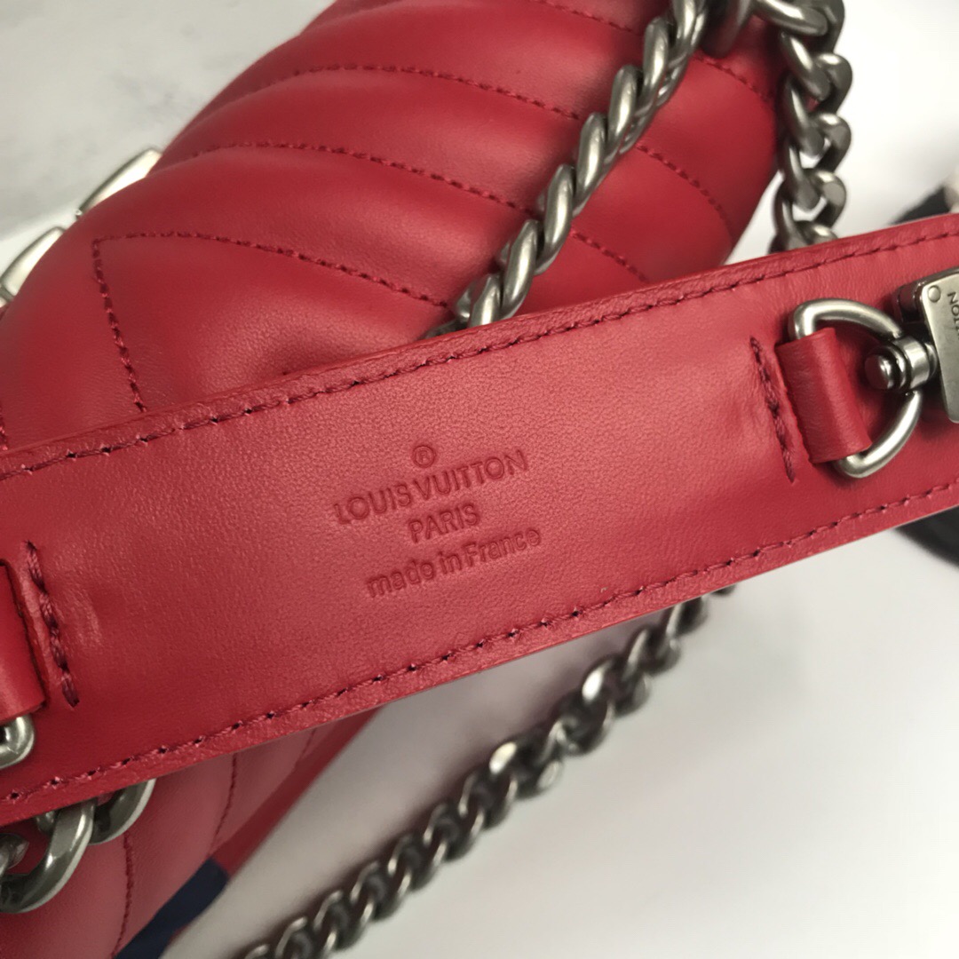 LV New Wave Calfskin Medium handbag Red