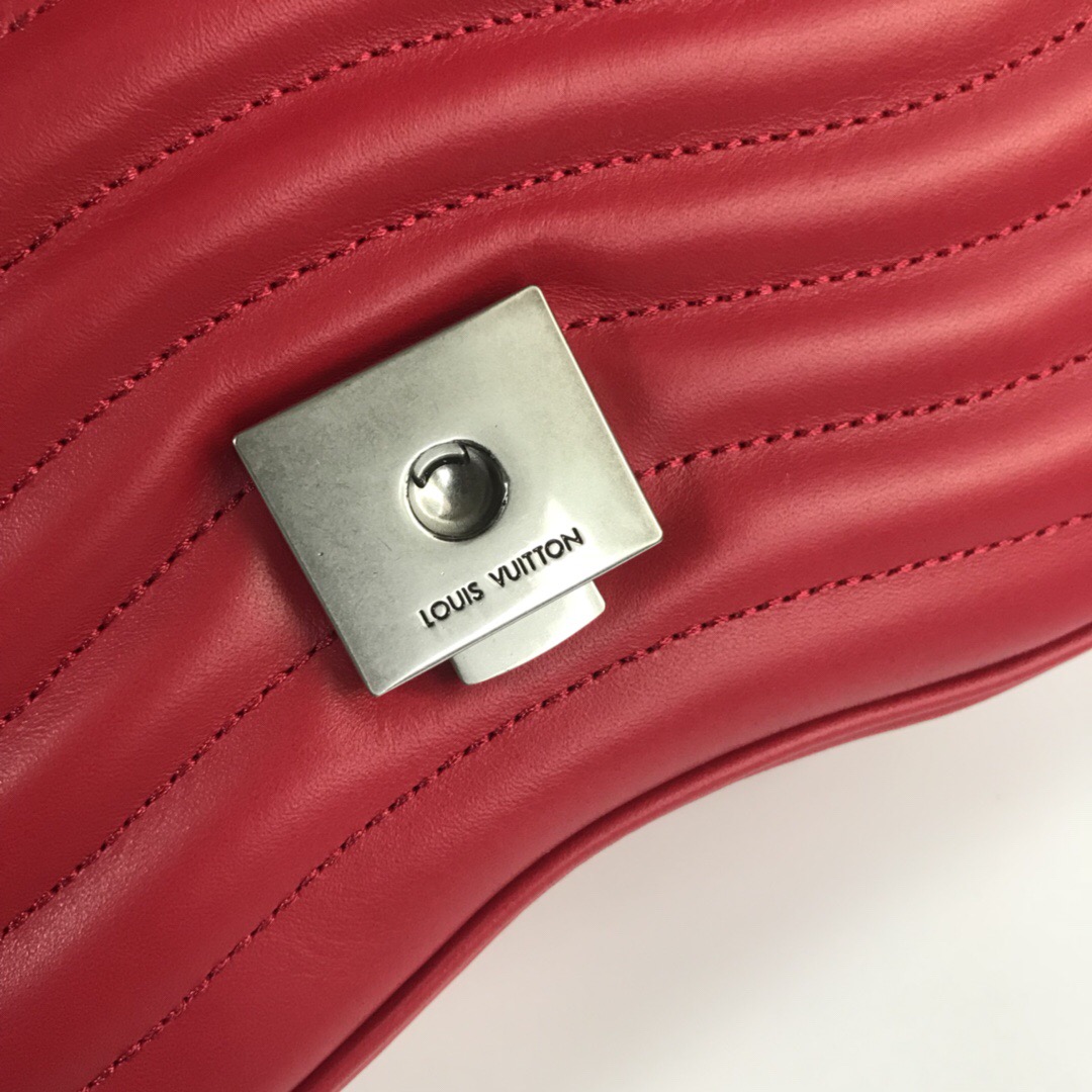 LV New Wave Calfskin Medium handbag Red