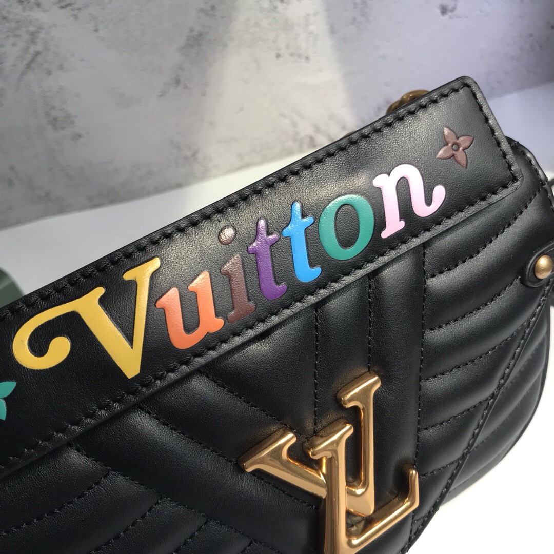 LV New Wave Calfskin Medium handbag Black