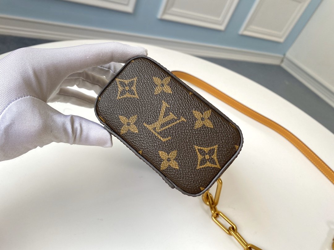 LV Mini chain bucket bag Monogram