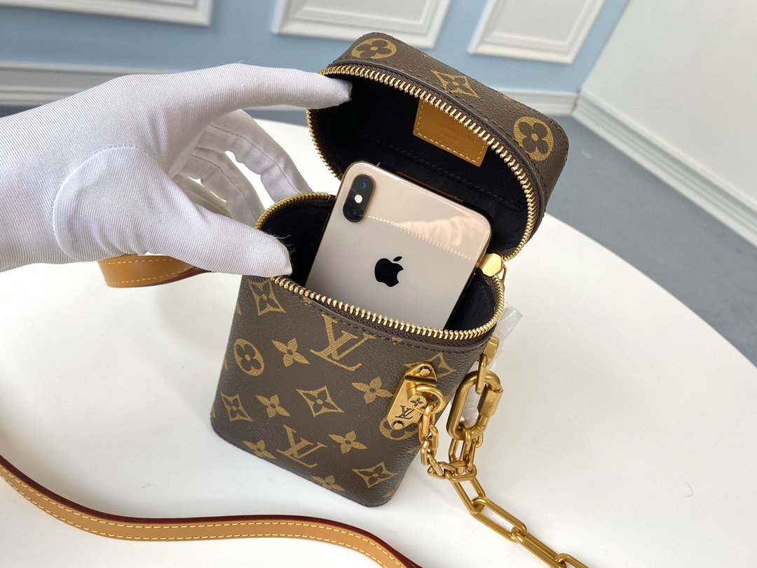 LV Mini chain bucket bag Monogram