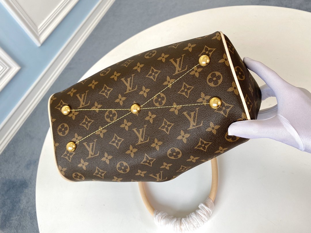 LV M40143 TIVOLI PM Handbag Pleated Monogram Canvas