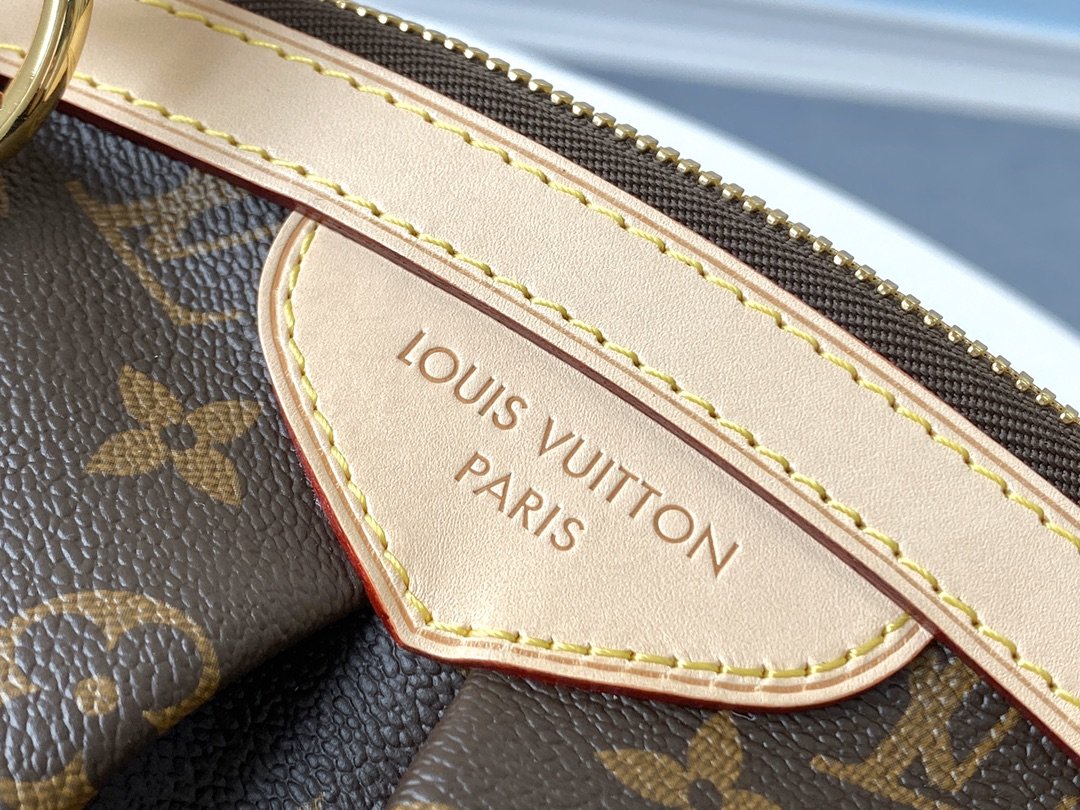 LV M40143 TIVOLI PM Handbag Pleated Monogram Canvas