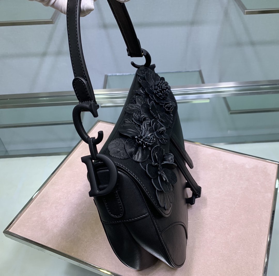 D10r Saddle rose des vents bag M0446 Black