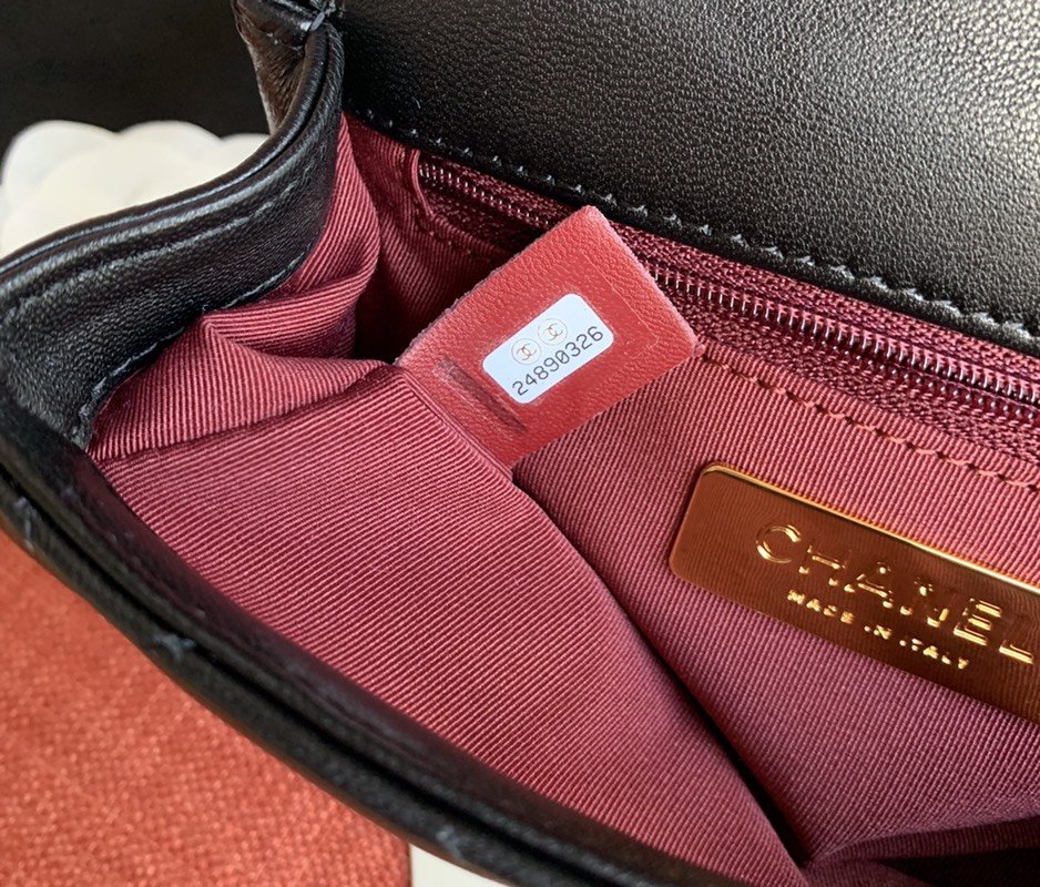 Ch**el Lambskin Waist Belt Bag Black