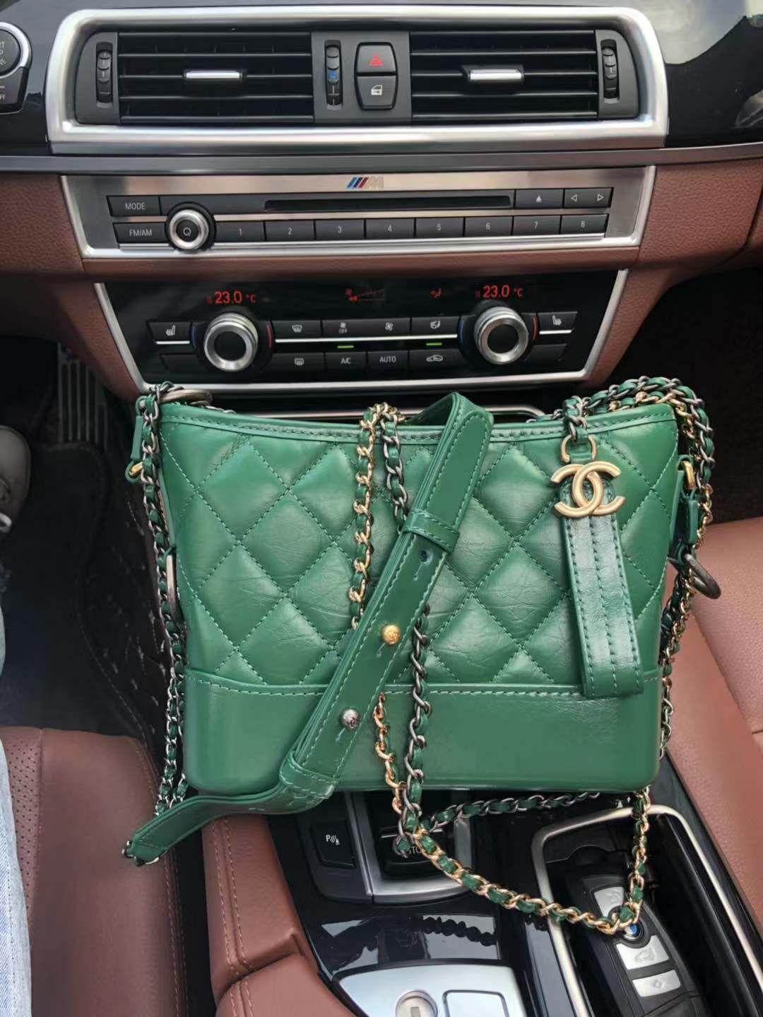 Ch**el Gabrielle bag 20cm green
