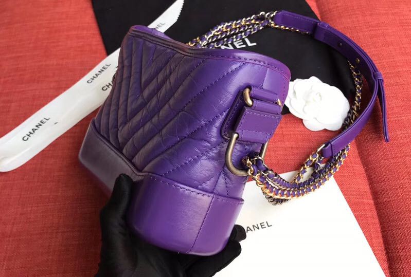 Ch**el Gabrielle bag 20cm purple