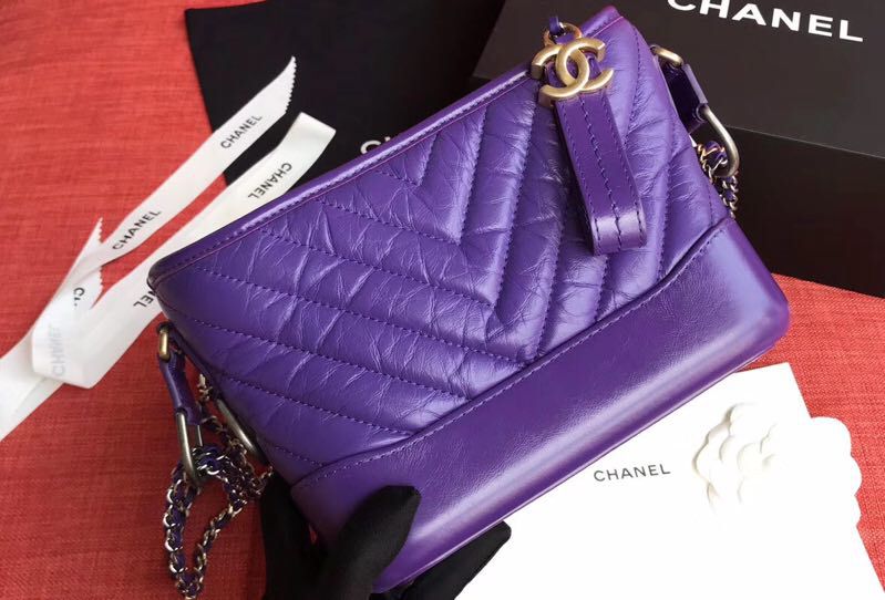 Ch**el Gabrielle bag 20cm purple