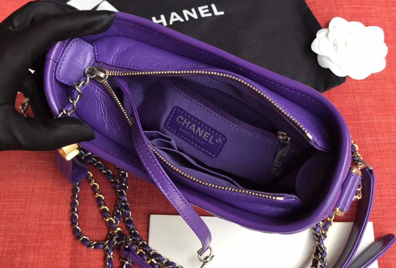 Ch**el Gabrielle bag 20cm purple