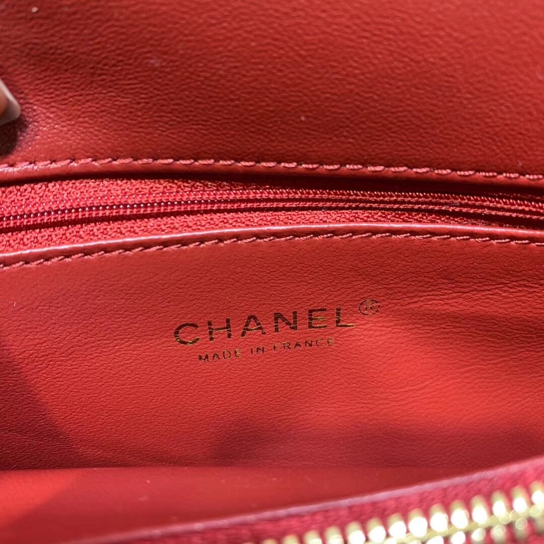 Ch**el bag 28cm red