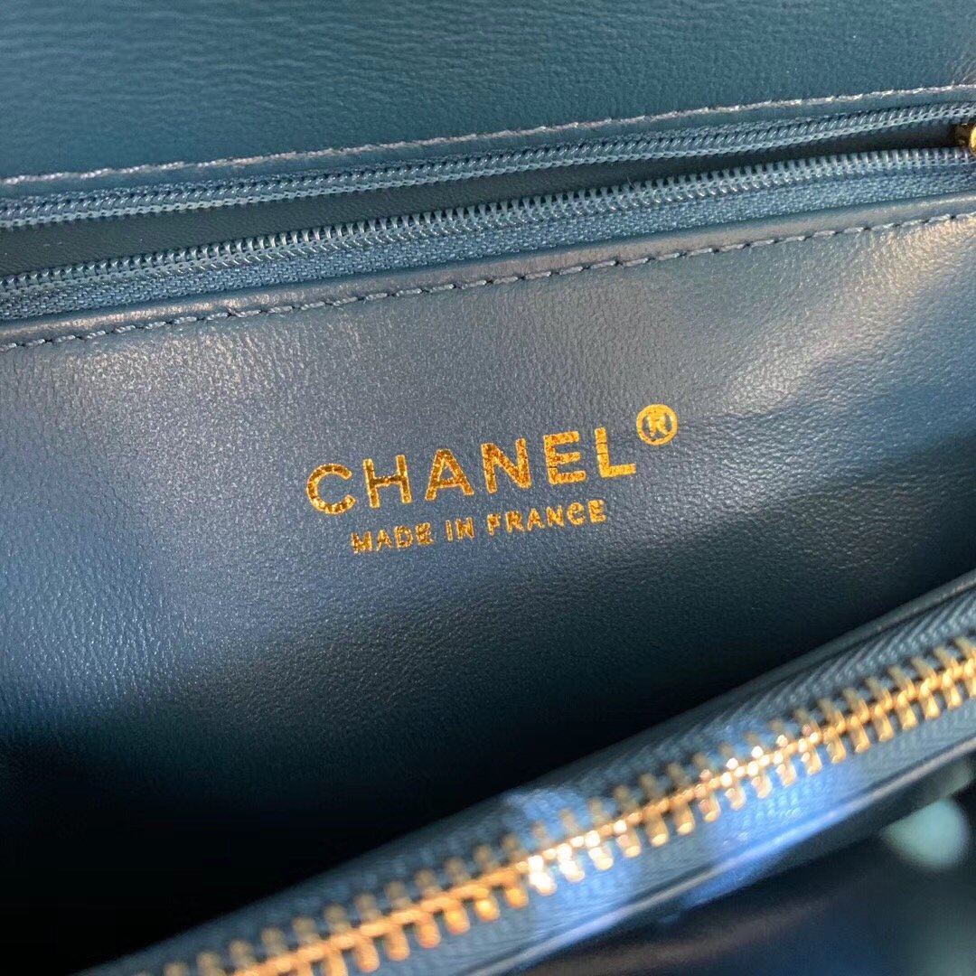 Ch**el bag 28cm blue