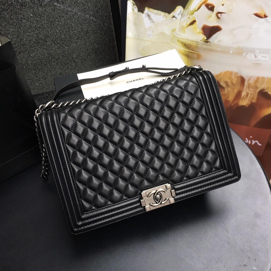 Ch**el Leboy Lambskin 30cm silver hardware