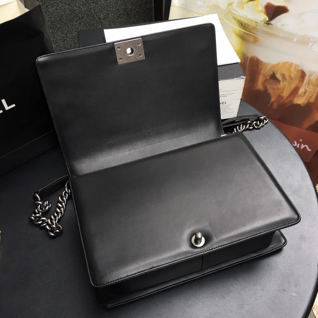 Ch**el Leboy Lambskin 30cm silver hardware