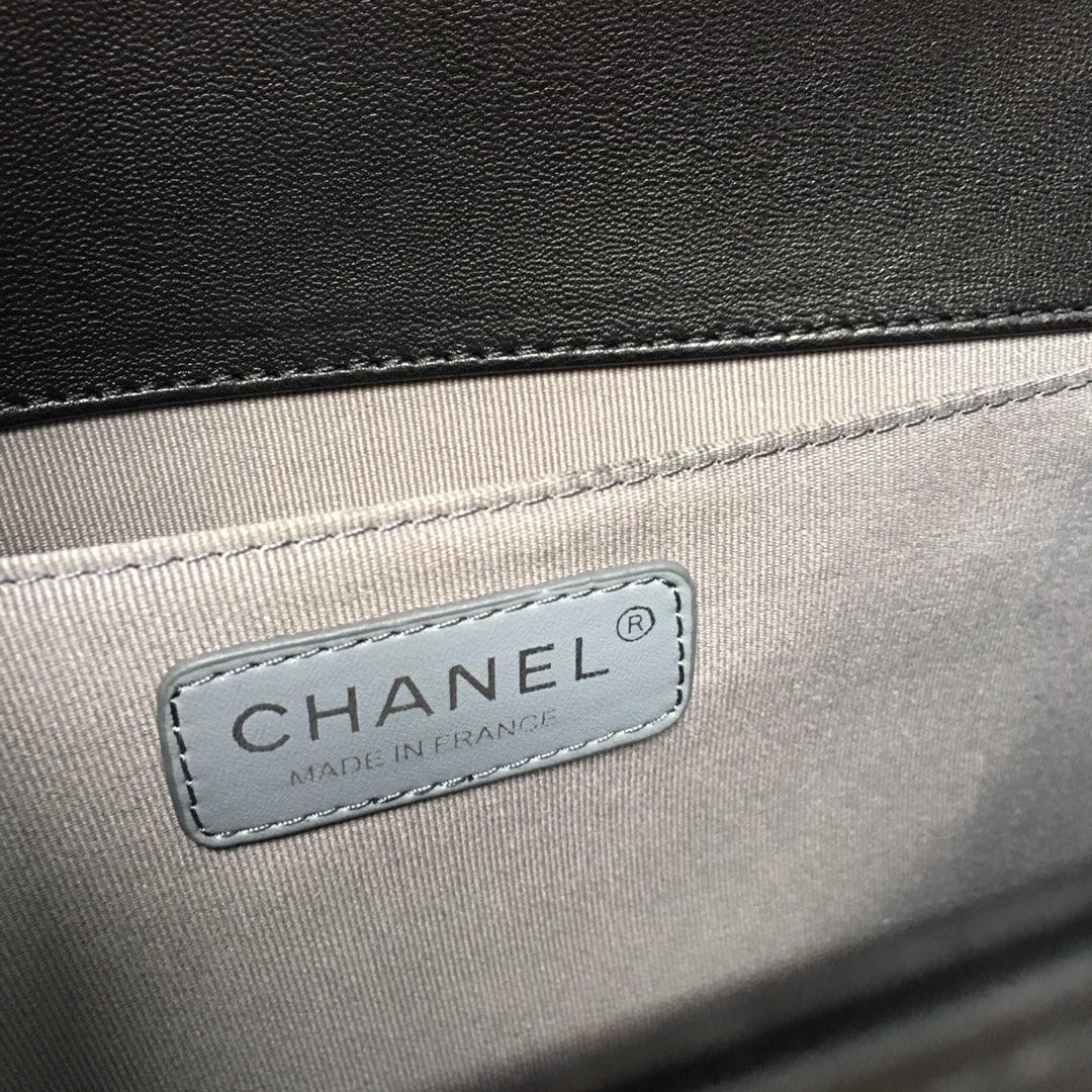 Ch**el Leboy Lambskin 30cm silver hardware