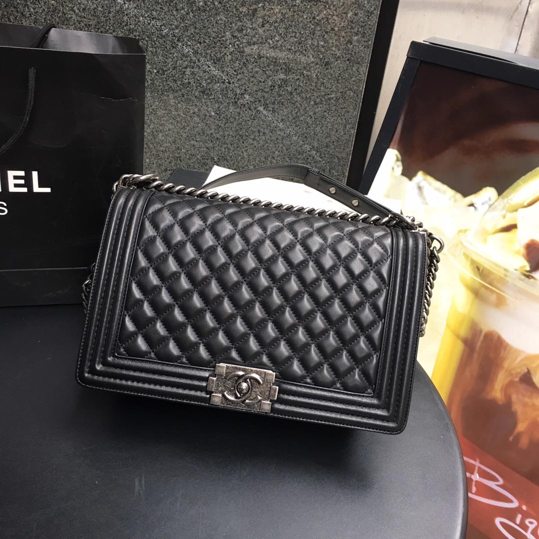 Ch**el Leboy Lambskin 28cm silver hardware