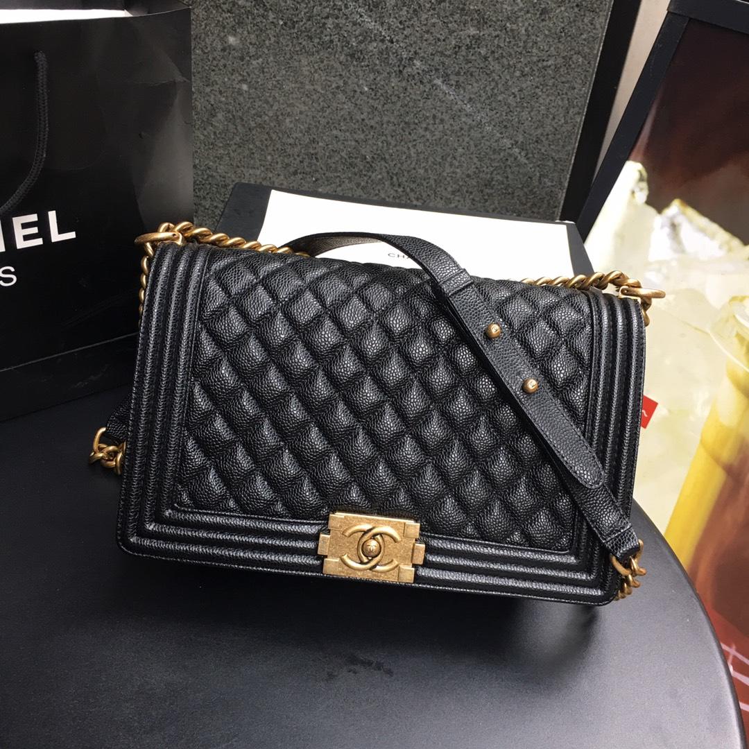Ch**el Leboy Caviar 28cm Gold hardware