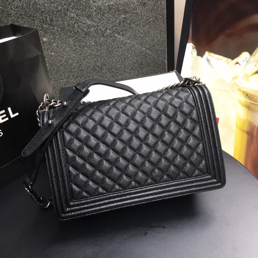 Ch**el Leboy Caviar 28cm Silver hardware
