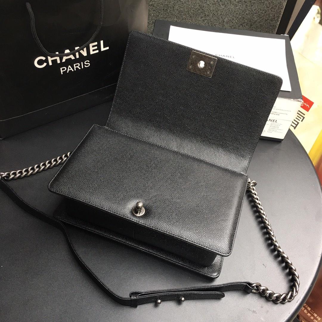 Ch**el Leboy Caviar 28cm Silver hardware