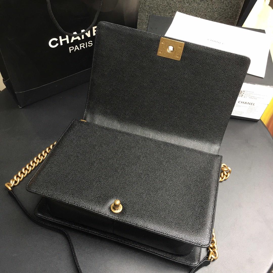 Ch**el Leboy Caviar 30cm gold hardware