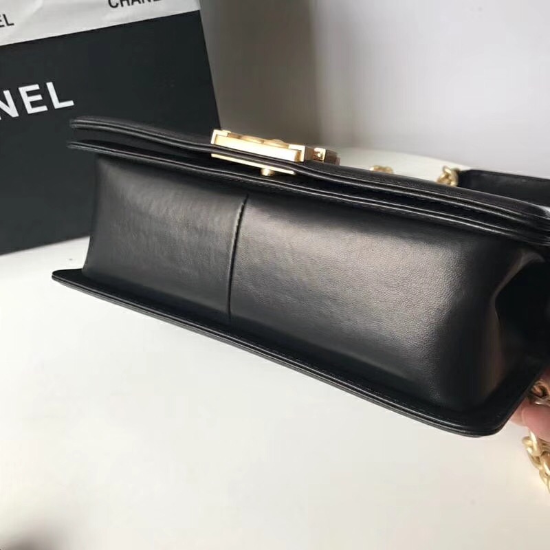 Ch**el Leboy Lambskin 25cm black