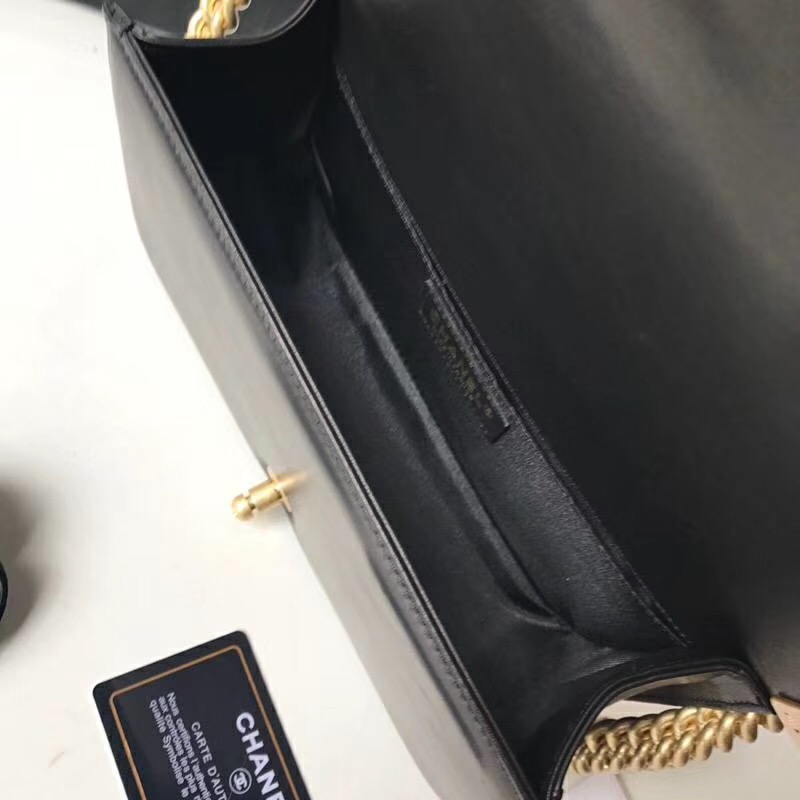 Ch**el Leboy Lambskin 25cm black