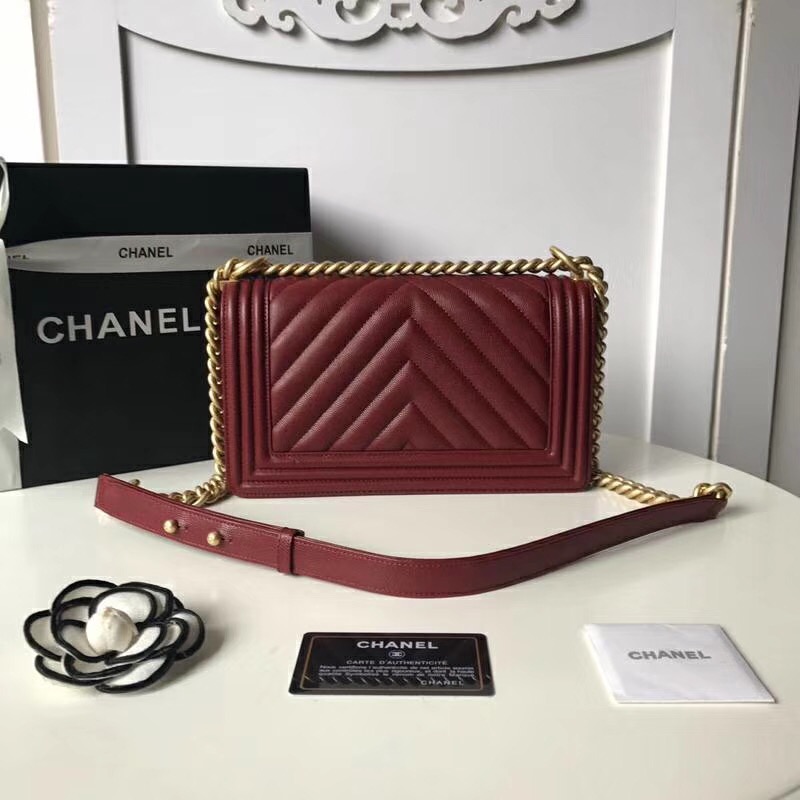 Ch**el Leboy Caviar 25cm Wine Red
