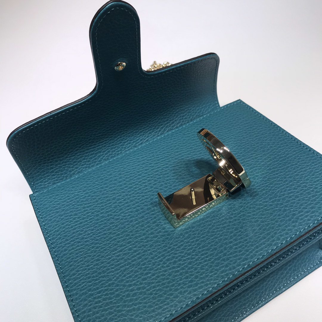 Gvc*1 510304 Interlocking Chain Leather Cross Body Bag
