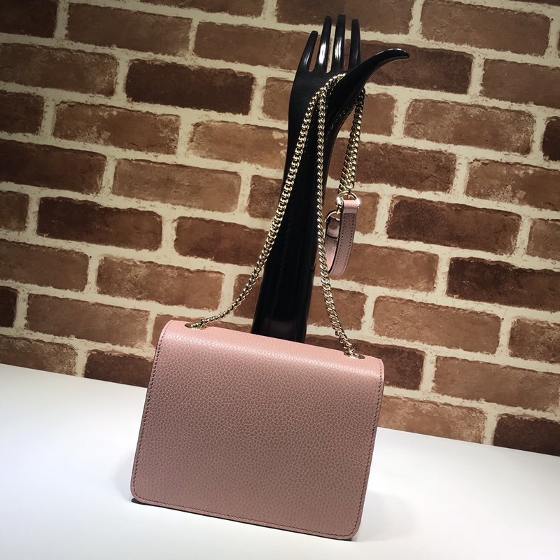 Gvc*1 510304 Interlocking Chain Leather Cross Body Bag 002