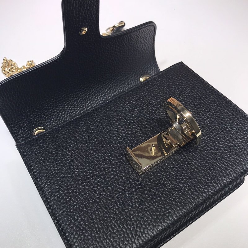 Gvc*1 510304 Interlocking Chain Leather Cross Body Bag 003