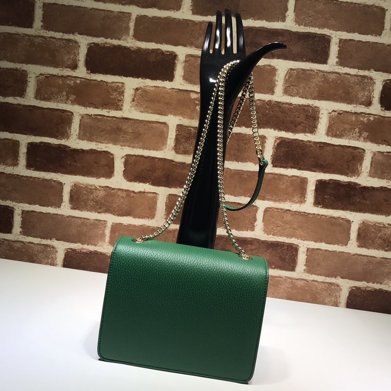 Gvc*1 510304 Interlocking Chain Leather Cross Body Bag 004