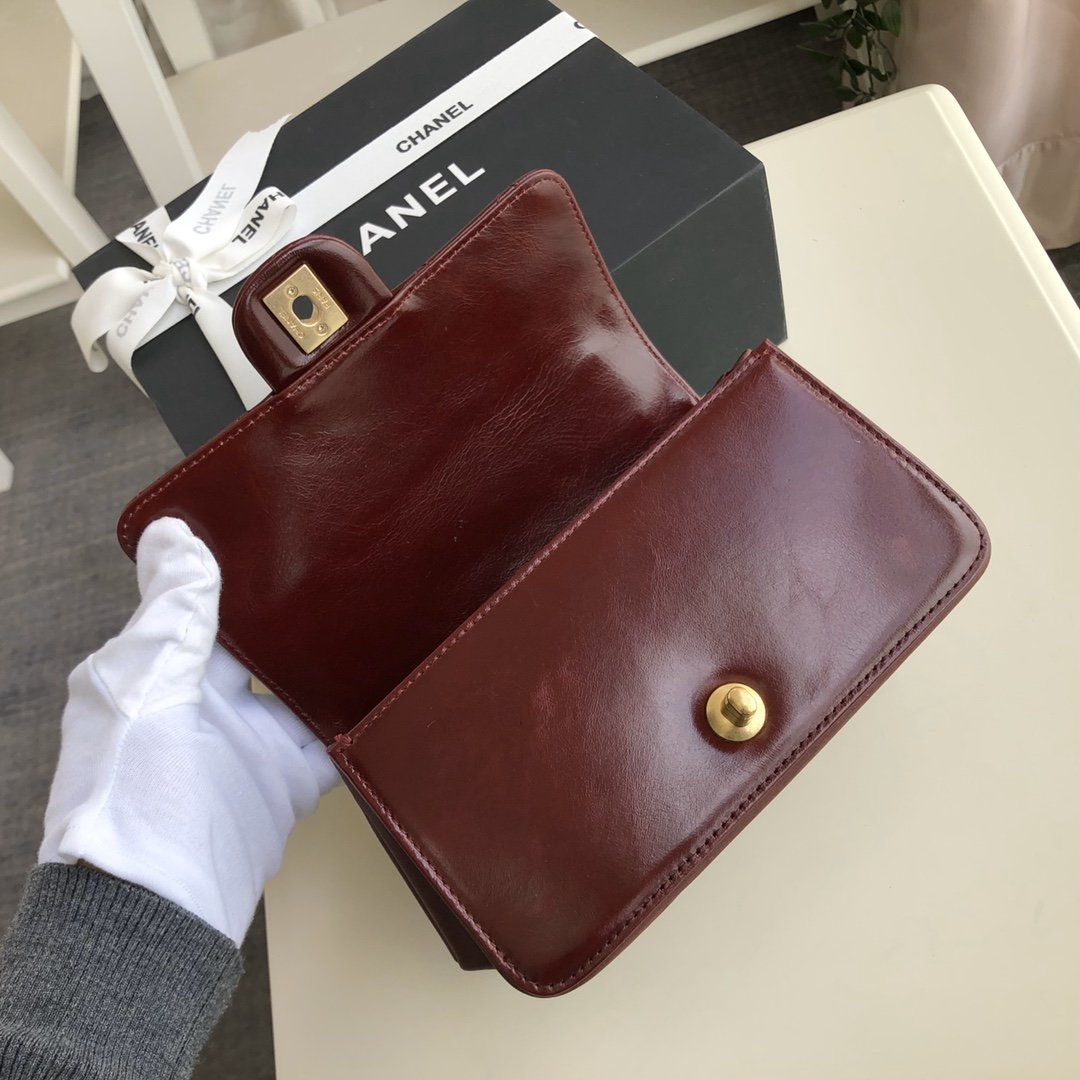 Ch**el flap bag 19cm
