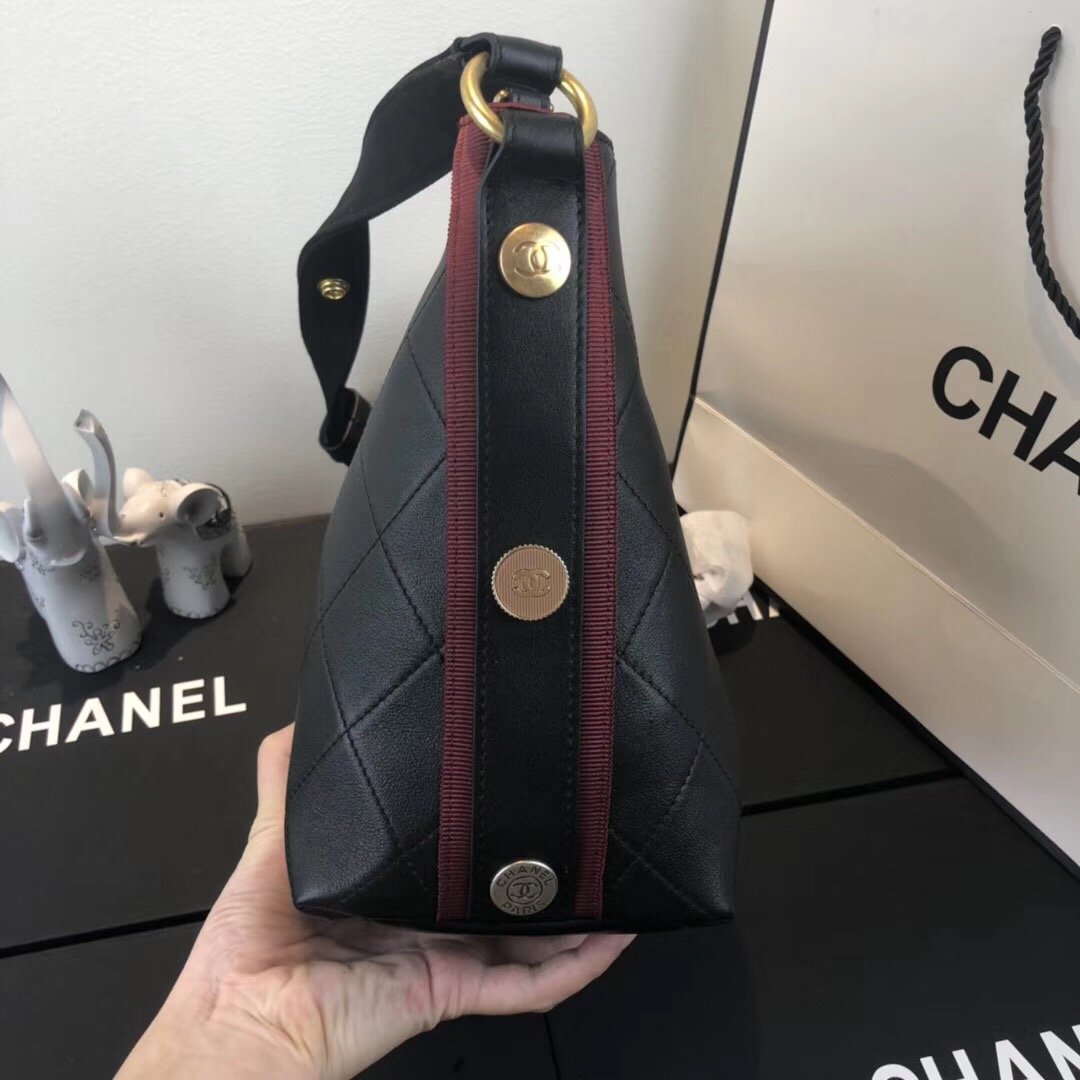 Ch**el Hobo Handbag A57573 20cm