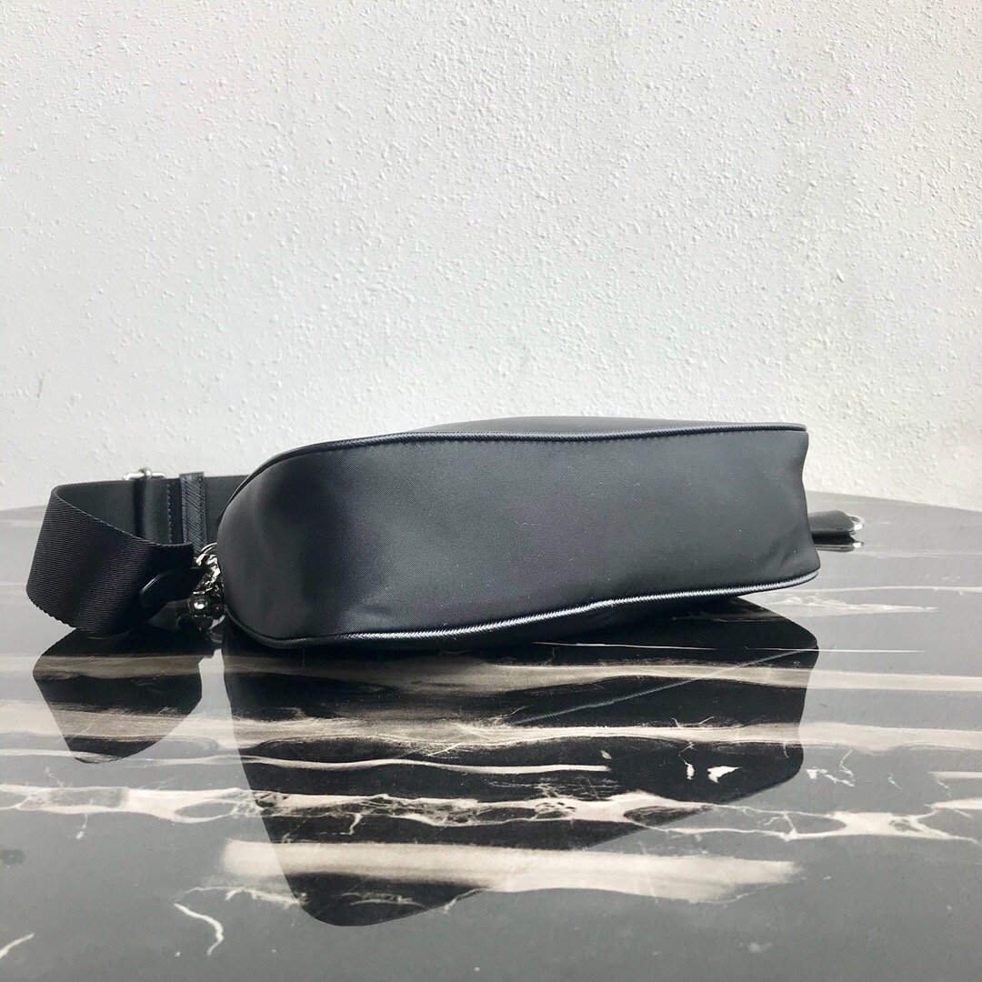 Pra*a Nylon Hobo Bag 22cm