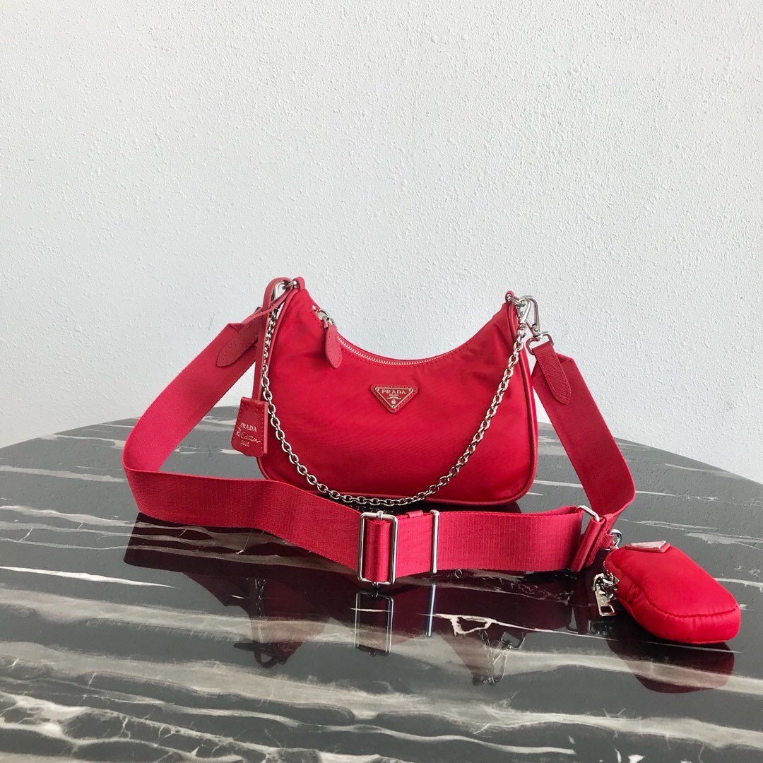 Pra*a Nylon Hobo Bag 22cm 001