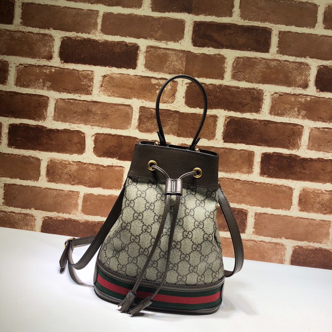 Gvc*1 Ophidia small GG bucket bag