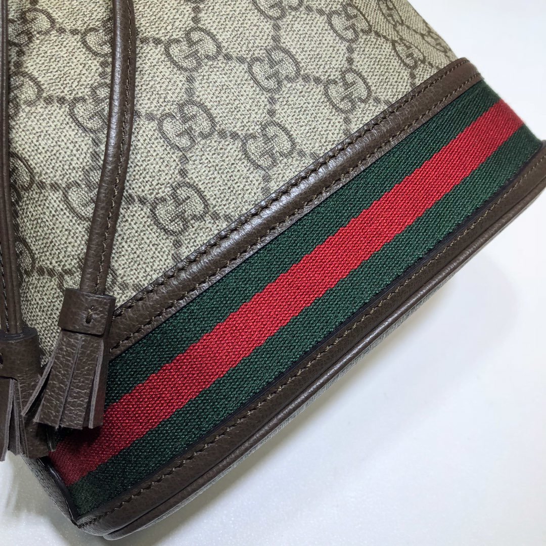 Gvc*1 Ophidia small GG bucket bag