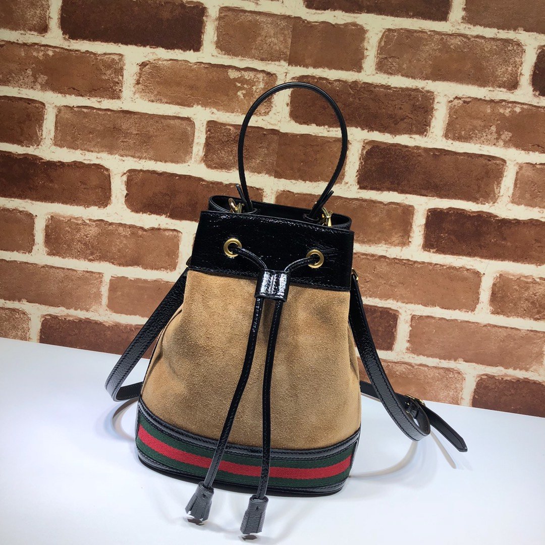 Gvc*1 Ophidia small GG bucket bag 002